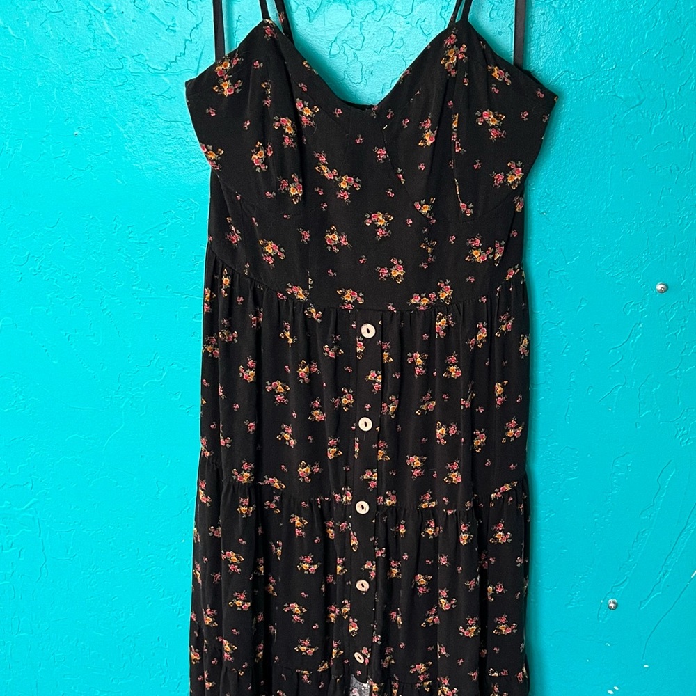 Band of Gypsies black Floral Dress.